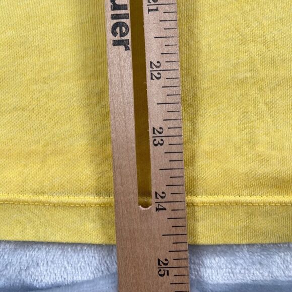 Wildfox T-shirt Medium Yellow Lifting My Glass Is My Strength Training - Picture 6 of 11